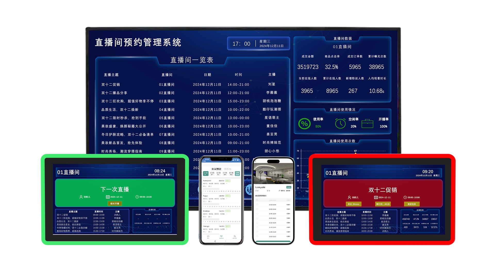 LRBS 直播间预定系统